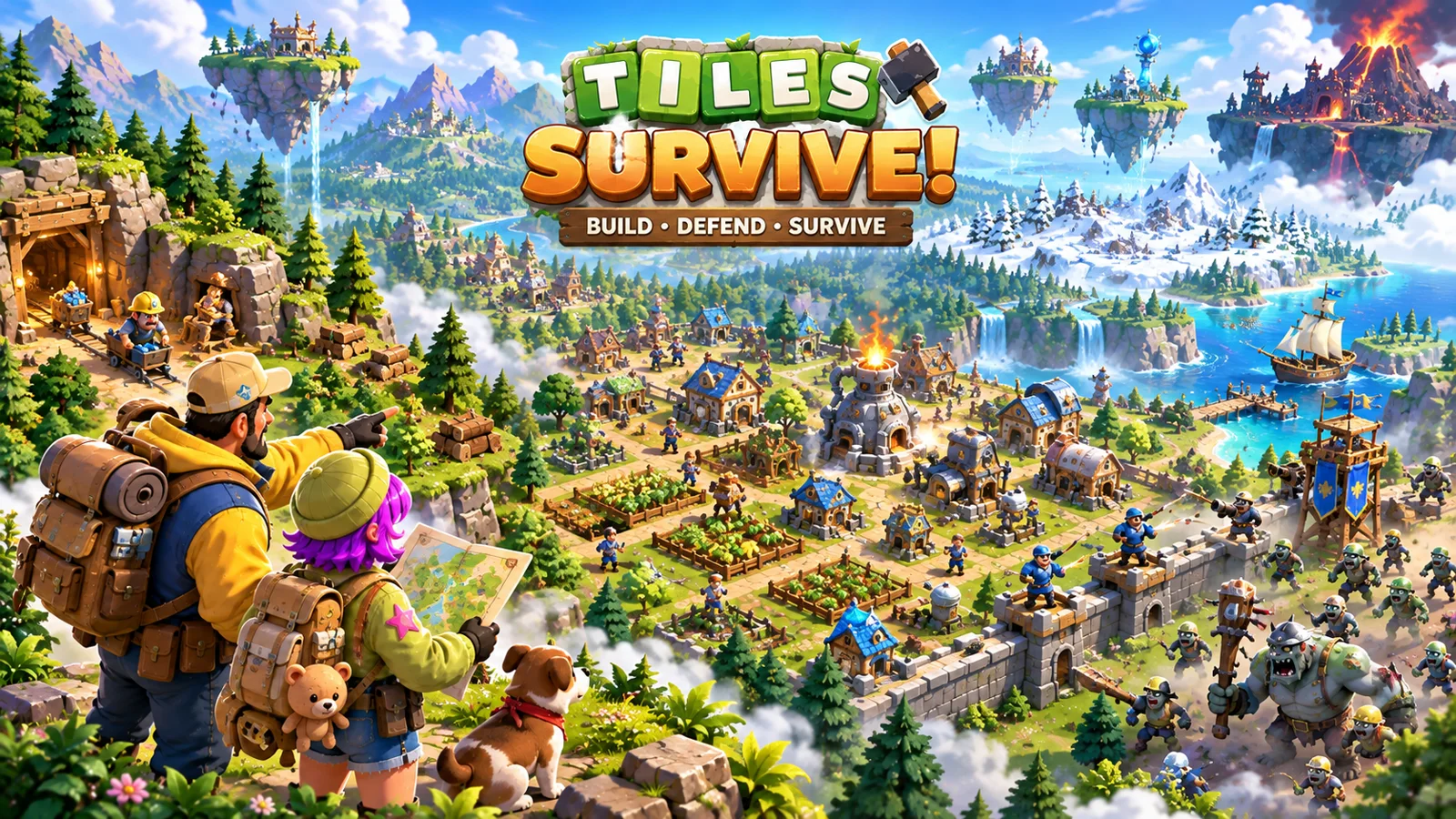 Claiming ground one tile at a time in Tiles & Survive